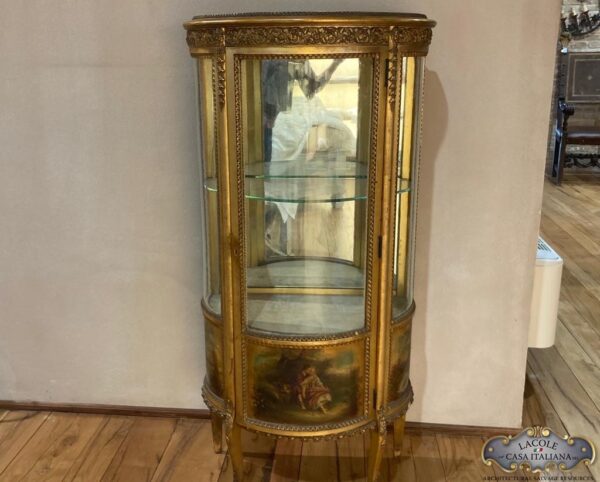 gold show cabinet