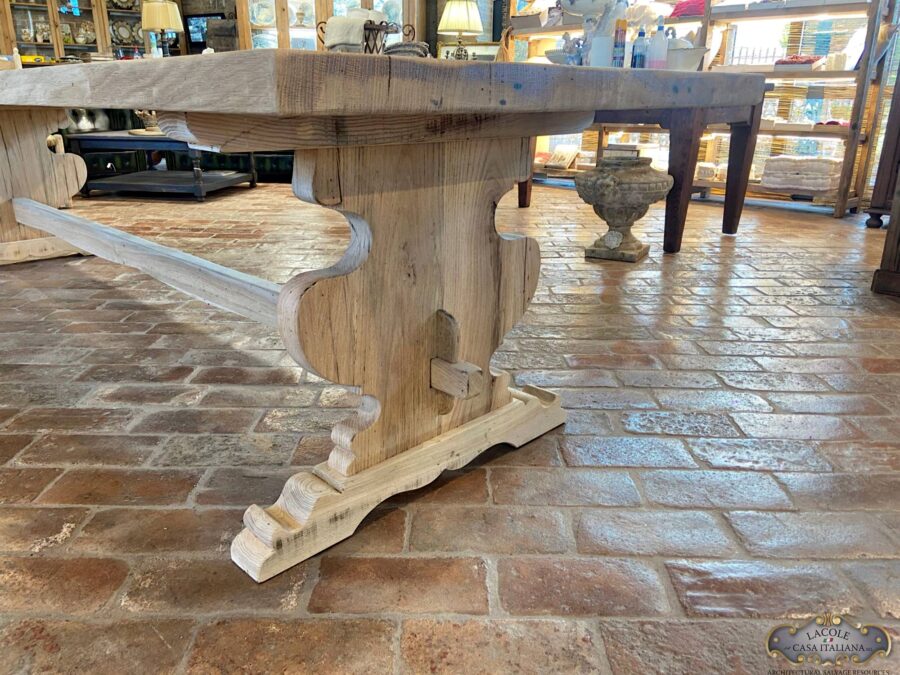 table made with reclaimed wood