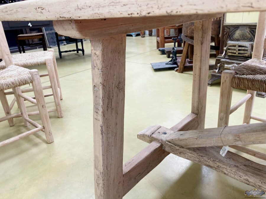 Table made of antique wood