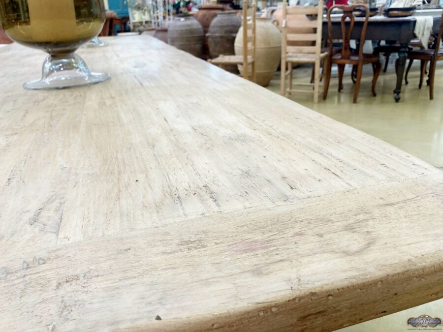 Table made of antique wood