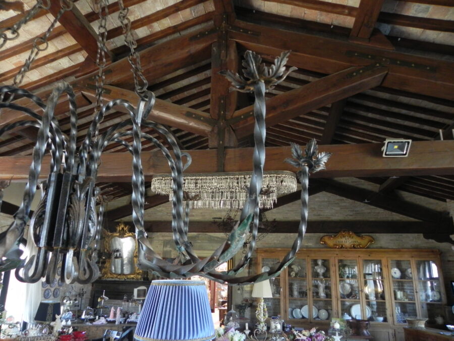Beautiful iron chandelier