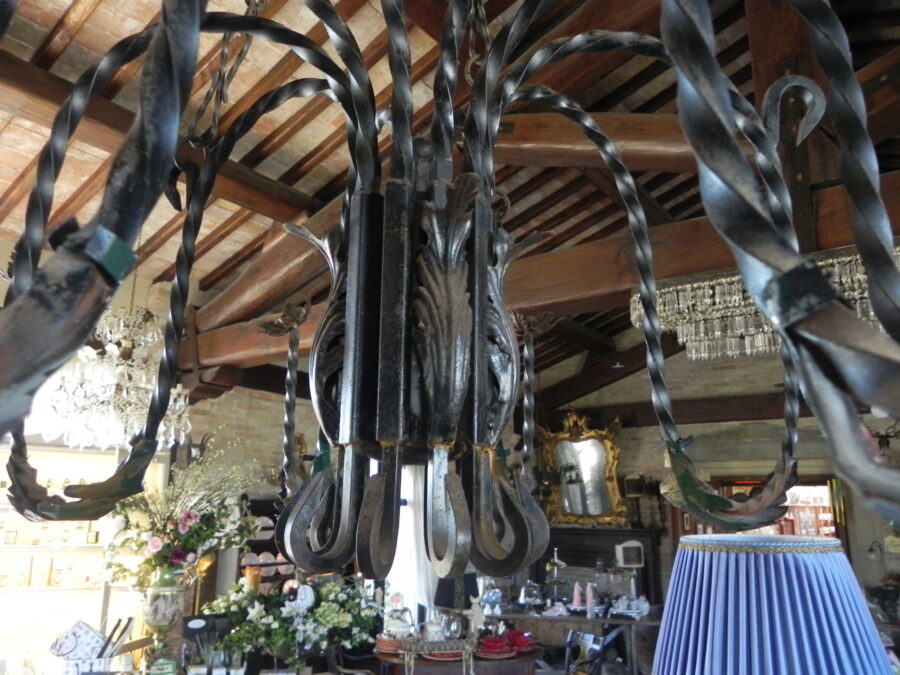 Beautiful iron chandelier
