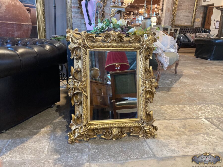 Golden mirror, "eclectic" style; 1830/50 era