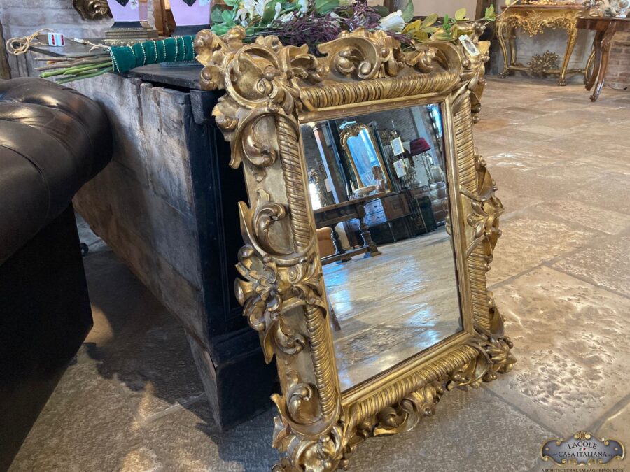 Golden mirror, "eclectic" style; 1830/50 era